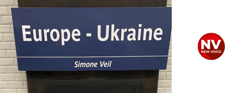 Initiated by the Stand With Ukraine movement, the Europe metro station in Paris was renamed Europe-Ukraine.