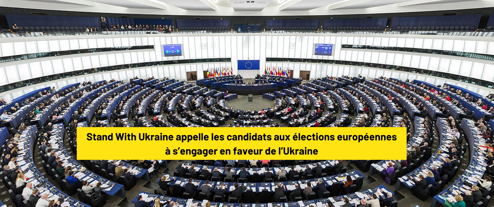 Stand With Ukraine appelle les têtes de listes aux élections européennes à s’engager pour l’Ukraine