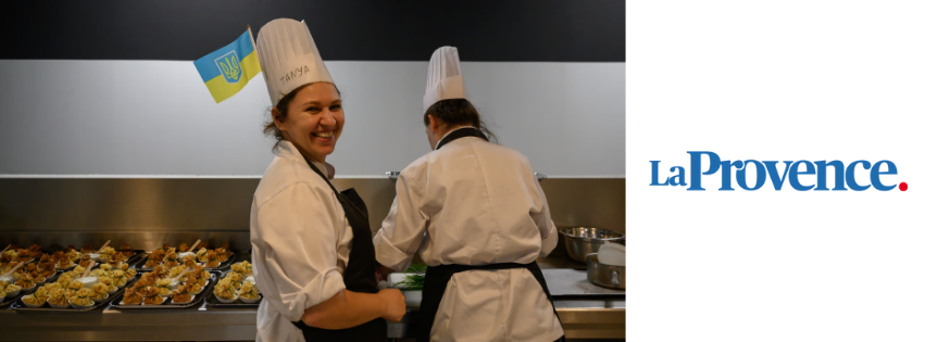 Make food, not war: Ukrainians in training with a Michelin-starred chef