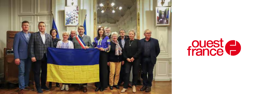 Війна в Україні: мерія Авранша прийняла делегацію з міста-побратима Ічня.