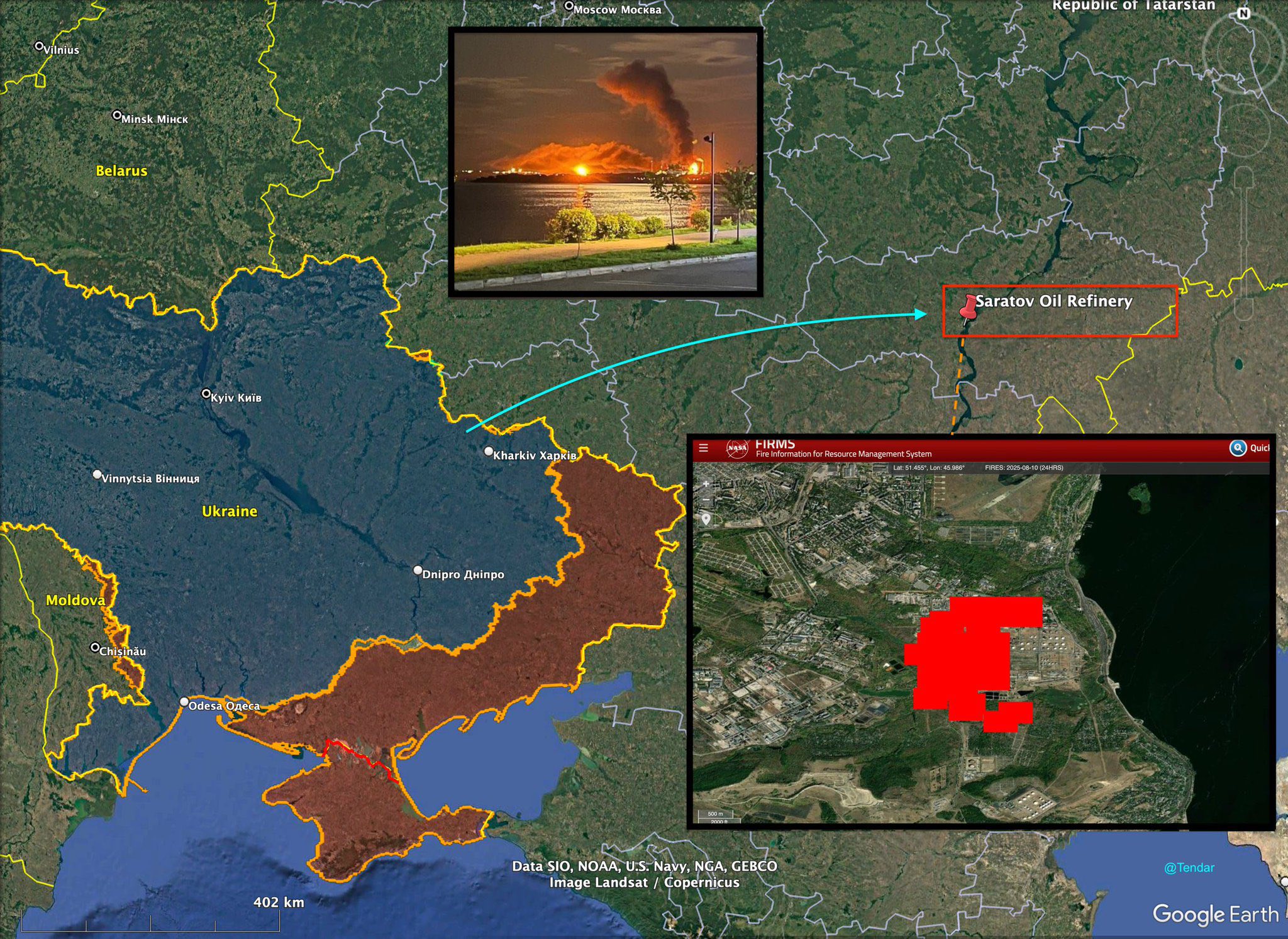 À 600 km du front, l’Ukraine démontre sa puissance de frappe