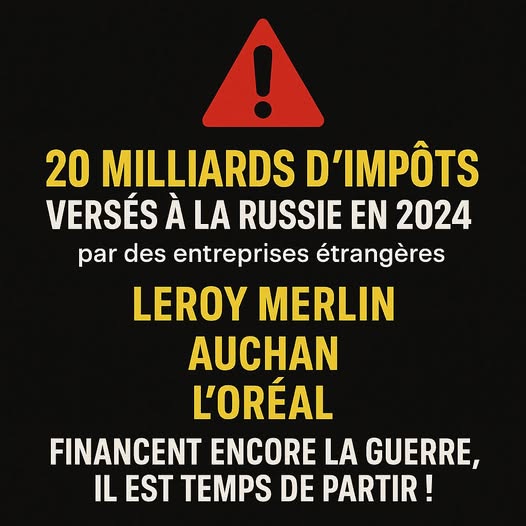 60 milliards $ d’impôts payés au Kremlin : l’impact des entreprises étrangères en Russie