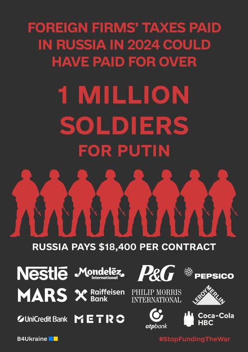 Des entreprises internationales pourraient financer 1 million de soldats russes, selon un rapport